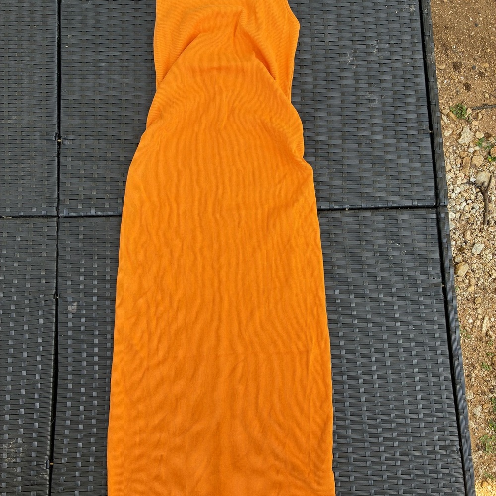 Old Navy Bright Orange Maxi Dress